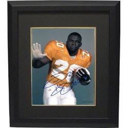 Travis Henry Signed Tennessee Vols 8X10 Photo Custom Framed 98 Champs