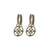 Image 2 : Matte Gold CZ Earrings