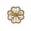 Image 2 : Gold Over Sterling Silver Large 22Mm Flower Ring