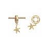Image 1 : GOLD WHEEL W/ DIAMOND STARFISH DANGLE (#21PLAIND)