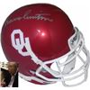 Image 1 : Barry Switzer Signed Oklahoma Sooners Authentic Schutt TB Mini Helmet