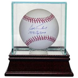 Bob Turley Signed Official Major League Baseball W/ Glass Case 1958 CY Young- JSA Hologram