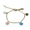Image 1 : Opal 6X8 Hearts Bracelet (Brass) Assorted Colors-5