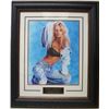 Image 1 : Pamela Anderson Signed Jeans 16X20 Photo Custom Leather Framed