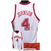 Image 1 : Larry Johnson Signed UNLV Runnin' Rebels TB White Custom Jersey XL- JSA Hologram