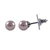 Image 1 : 6MM  Pink Pearl Post Earing