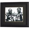 Image 1 : Emerson Boozer Signed New York Jets 8X10 B&W Photo Custom Framed With Matt Snell (Horizontal Black S