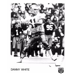 Danny White Signed Dallas Cowboys 8X10 B&W Photo Best Wishes (QB Legends)