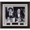 Image 1 : Dean Martin Unsigned Cocoanut Grove LA Drinking Signature Series B&W 16X20 Photo Leather Framed W/ F