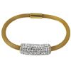 Image 1 : Gold Stainless Steel Mesh Magnet Bracelet