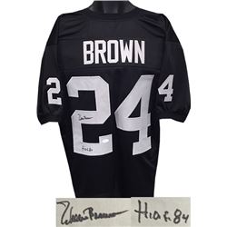 Willie Brown Signed Oakland Raiders Black Prostyle Jersey HOF 84 XL- JSA Hologram