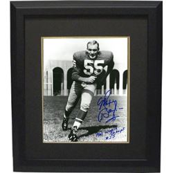 Maxie Baughan Signed Philadelphia Eagles 8X10 B&W Photo Custom Framed 1960 World Champs #55