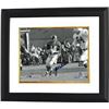 Image 1 : Y.A. Tittle Signed New York Giants Passing 8X10 B&W Photo Custom Framed