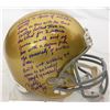 Image 1 : Rudy Ruettiger Signed Notre Dame Riddell Full-Size Replica Helmet W/Five Foot Nothing..(Full Quote)