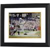 Image 1 : Ivan Rodriguez Signed Detroit Tigers 16X20 Photo Custom Framed Horizontal Batting