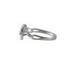 Image 2 : Sterling Silver Heart With CZ Ring Size 7