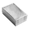 Image 1 : Silver Foil Wrapped Box With Clear View Plastic Lid And Cotton Insert, Size Measures 2 5/8&Quot; X 1