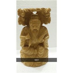 Sitting chinese buddha under tree