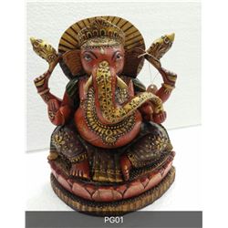 Embossed painted ganesh