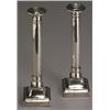 Image 1 : Pair of Continental Silver Column-Form Candlesticks, Late 18th-Early 19th Century, Each marke...
