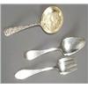 Image 1 : Kalo Shop Hammered Sterling Two-Piece Salad Set, Chicago, First Half 20th Century, Each impre...