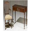 Image 1 : George III Mahogany Armchair, Circa 1790, Feet extended; replaced stretcher; repairs to arms...