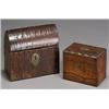 Image 1 : Anglo-Dutch Brass Studded and Inlaid Tortoiseshell Box and a Victorian Ebonized Wood Inlaid Rosew...