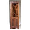 Image 1 : Georgian Style Mahogany Corner Cabinet, 20th Century, Height: 81-1/2 in (207 cm); Width: 27-1...