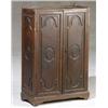 Image 1 : Continental Baroque Walnut Side Cabinet, Probably Italian, 18th Century, The doors enclosing...