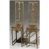 Image 1 : Pair of Italian Neoclassical Painted and Decorated Wood Rush Seat Side Chairs, Late 18th Centur...