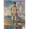 Image 2 : Paul Cezanne The Bather c.1885-87 Fine Art Print