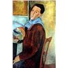 Image 2 : Amedeo Modigliani Self-Portrait c.1919 Fine Art Print Signed in Plate
