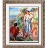 Image 1 : Renoir, Pierre Auguste Peintures Deux Femmes Et Une Fillette Dans Un Paysage c.1912-14 Fine Art Prin