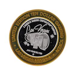 .999 Silver Las Vegas Club Nevada $10 Casino Gaming Token Limited Edition