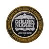 Image 2 : .999 Silver Golden Nugget Las Vegas $10 Casino Gaming Token Limited Edition