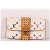 Image 2 : Authentic Louis Vuitton White Multicolor Monogram Studded Courtney Clutch Purse