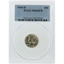 1944-D Mercury Dime PCGS Graded MS66FB