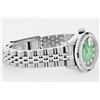Image 4 : Womens Rolex Stainless Steel Diamond and Emerald Datejust Wristwatch