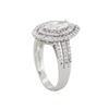 Image 3 : 14KT White Gold 1.45ctw Marquise Diamond Engagement Ring