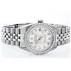 Image 2 : Mens Rolex Stainless Steel String Diamond Datejust Wristwatch