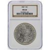 Image 1 : 1887 $1 Morgan Silver Dollar NGC Graded MS64