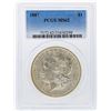 Image 1 : 1887 $1 Morgan Silver Dollar PCGS Graded MS62