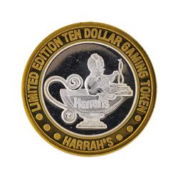.999 Silver Harrah's Reno, Nevada $10 Casino Gaming Token Limited Edition
