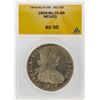 Image 1 : 1809-Mo TH Mexico 8 Reales Silver Coin ANACS AU50