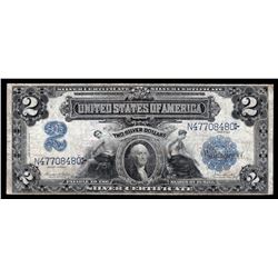1899 $2 Mini Porthole Silver Certificate Note