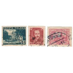 Poland Postage Stamps Lot of 3