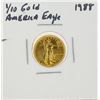 Image 1 : 1988 $5 1/10oz American Gold Eagle Coin