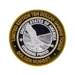 .999 Silver Golden Nugget Las Vegas $10 Casino Gaming Token Limited Edition