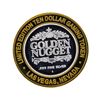 Image 2 : .999 Silver Golden Nugget Las Vegas $10 Casino Gaming Token Limited Edition