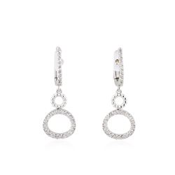 14KT White Gold 0.36ctw Diamond Earrings